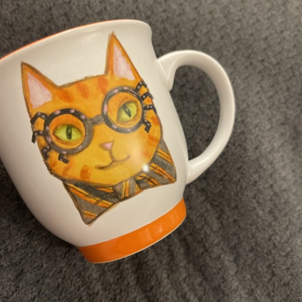 Sheffield Coffee Mug Cat With Glasses OC14